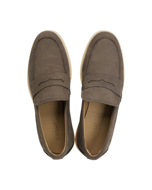 Bally Brown Round-Toe Casual Shoes for men