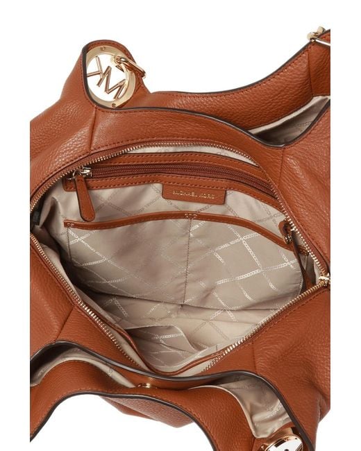 Michael Kors Brown Michael Lillie Large Shoulder Bag