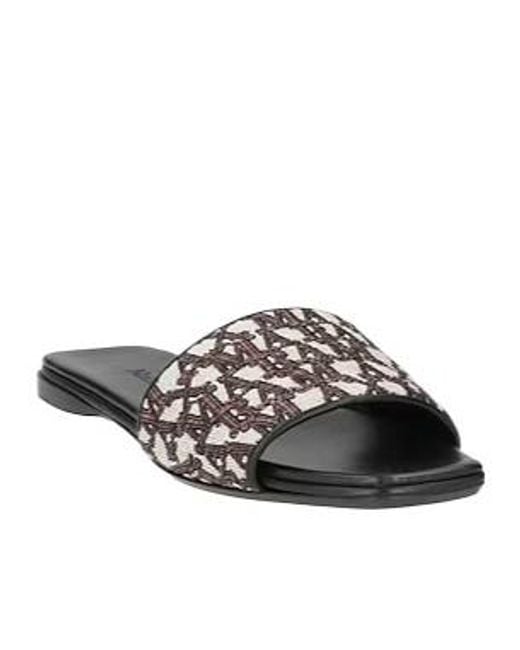 Max Mara White Logo-Print Sandals