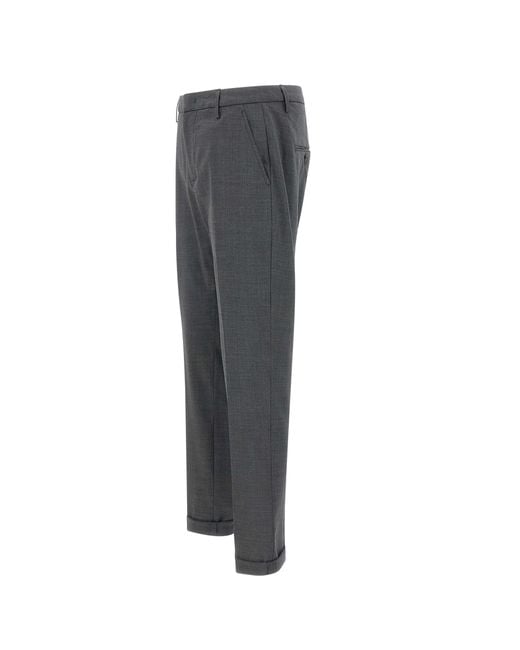 Dondup Gray Gaubert Slim Fit Pants for men