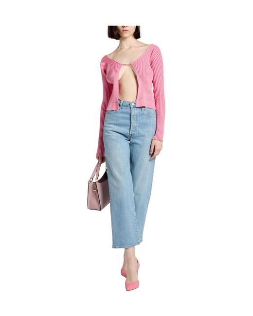 Jacquemus Red Solid Color Jumpers
