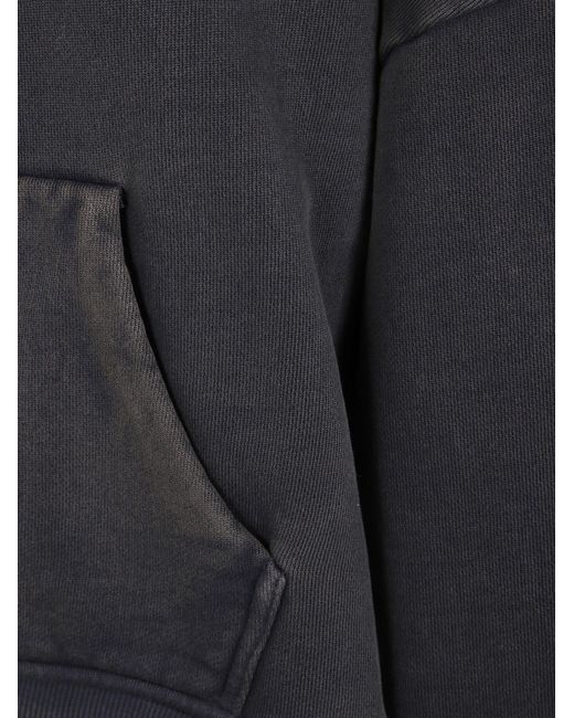 Entire studios Black Hooded Sweater for men