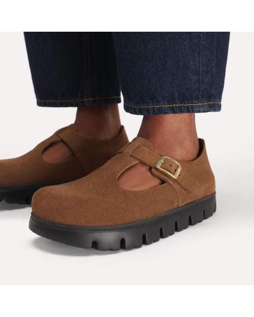 Birkenstock Brown Paris Chunky Mary Jane Sandals