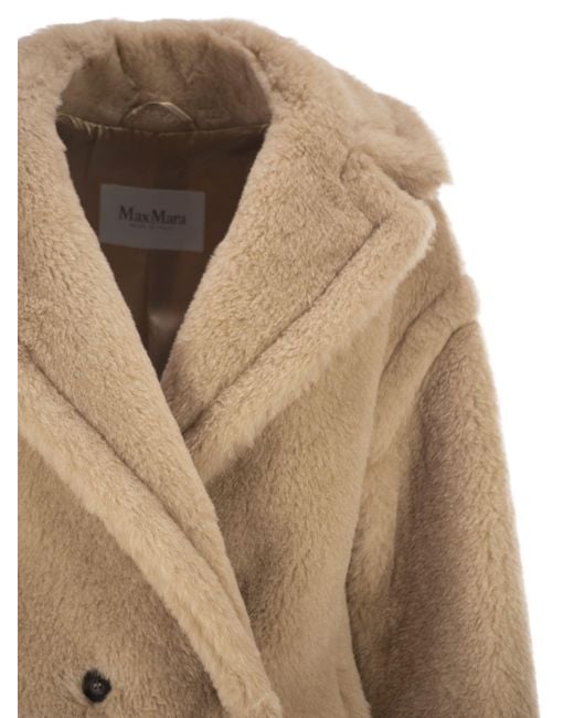 Max Mara Natural Tedgirl Button-Up Long Coat