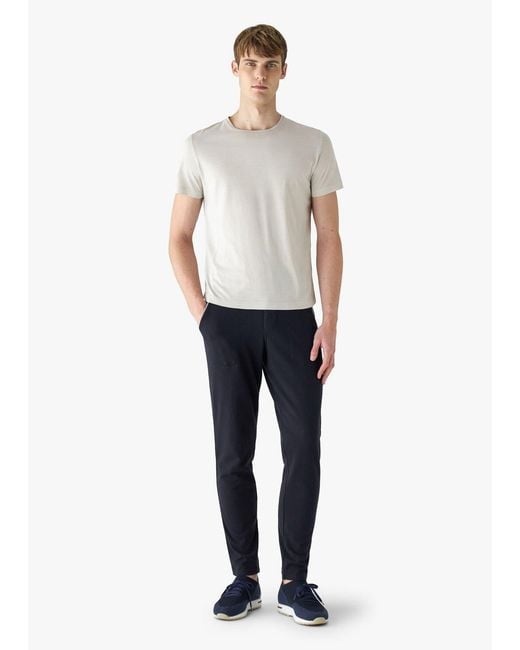 Loro Piana White Short-Sleeved Jersey T-Shirt for men