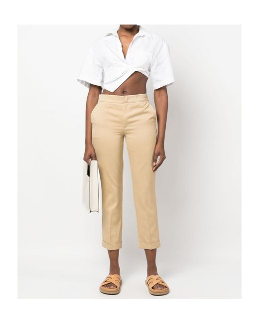Twinset Natural Cigarette Trousers