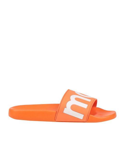 Isabel Marant Orange Two-Tone Rubber Slippers