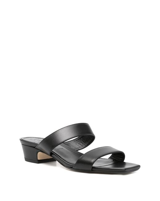 Aeyde White Double-Strap Square-Toe Sandals