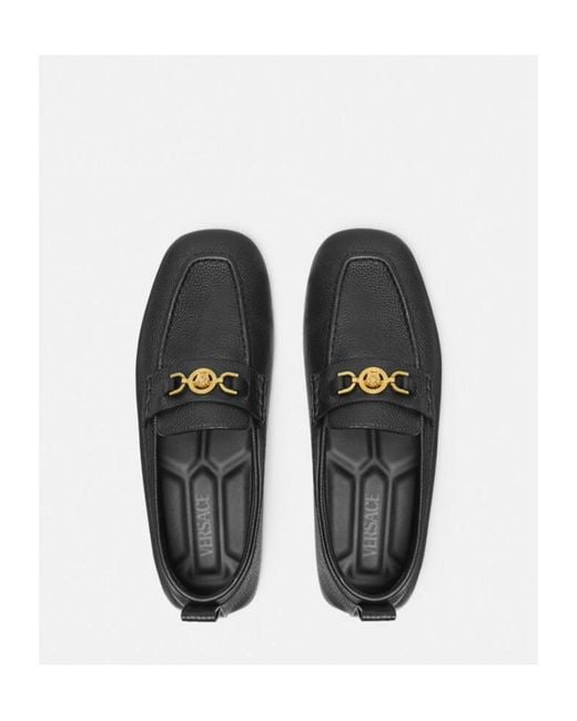 Versace Black Villa Slip-On Loafers for men
