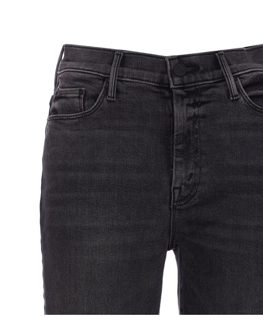 Mother Blue Mid Rise Flare Jeans