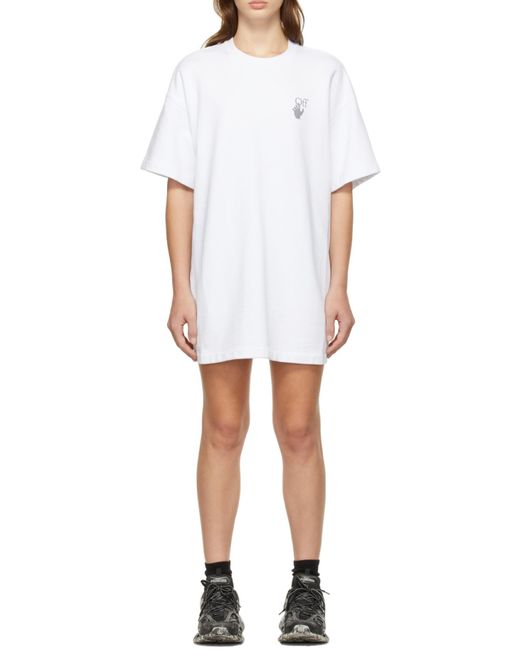 Off-White c/o Virgil Abloh White Chine T-Shirt Dress