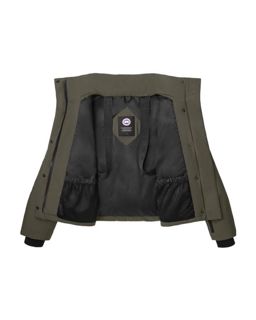 Canada Goose Green Junction Cropped Puffer Label
