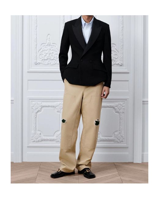 Dior Black Homme Double-Breasted Tuxedo Blazer for men