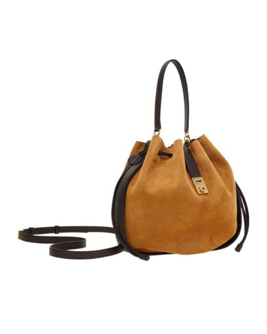Ferragamo Brown Hug Bucket Bag