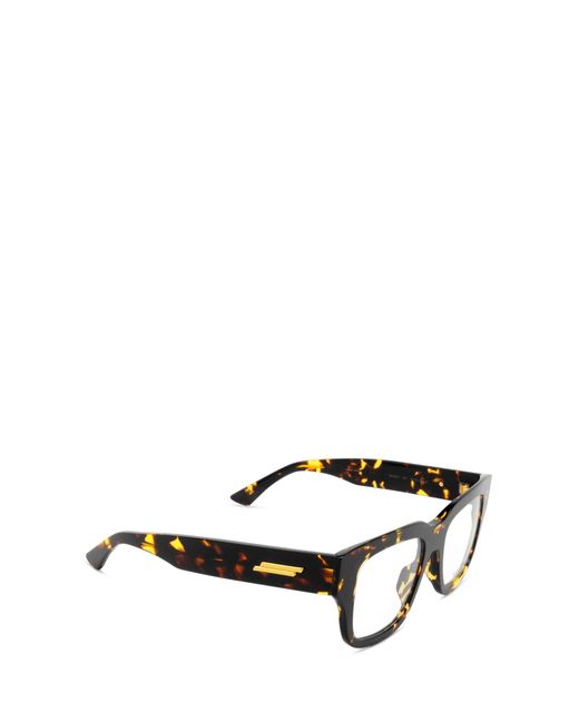 Bottega Veneta Black Eyewear Square Frame Glasses for men