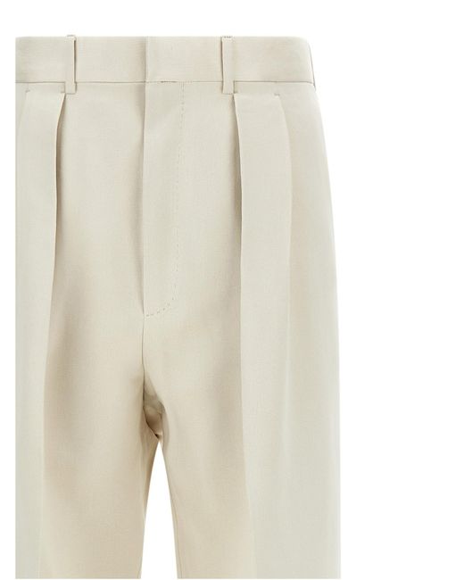 Tom Ford Natural Pleat Straight-Leg Pants for men