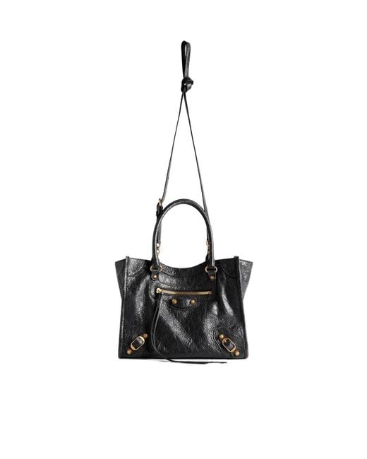 Balenciaga Black Le City Mini Tote Bag