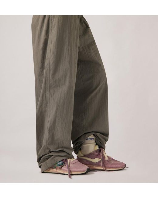 Autry Pink Reelwind Lace-Up Sneakers