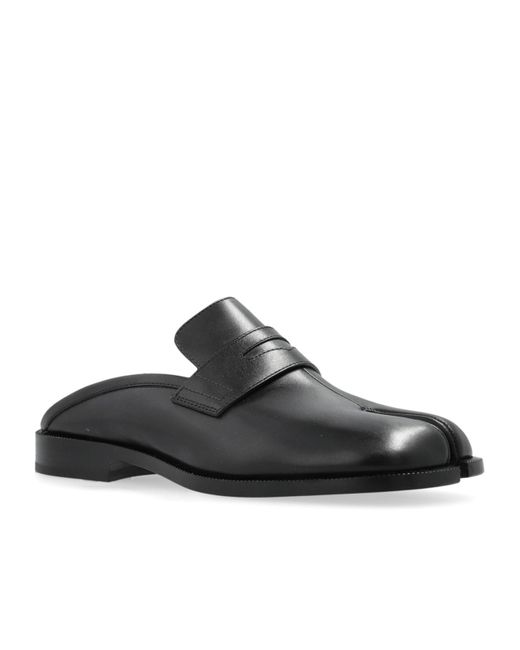 Maison Margiela Black Tabi Toe Slip-On Mules