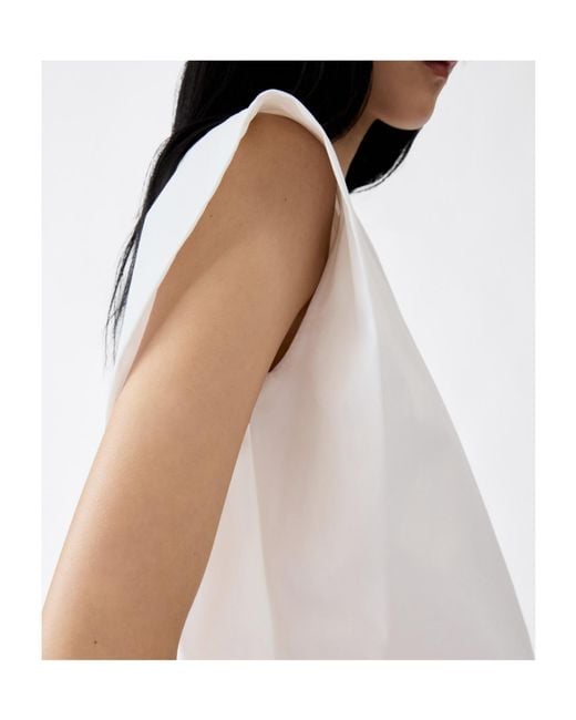 Jacquemus White Pleated Top