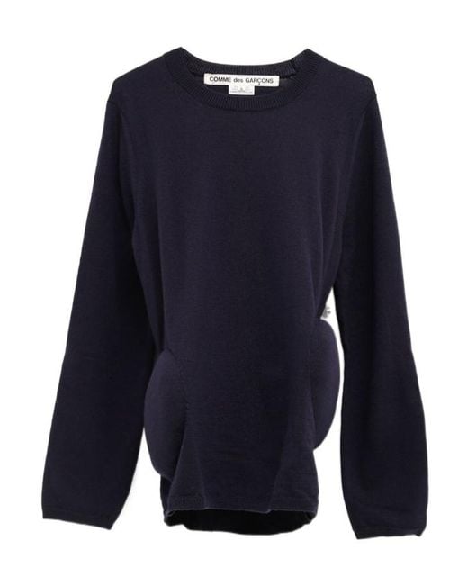Comme des Garçons Blue Padded-Hips Sweater