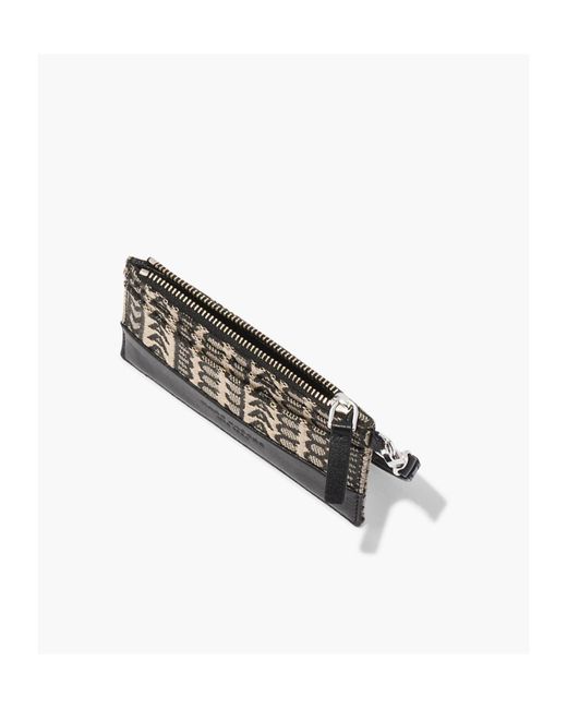 Marc Jacobs White The Monogram Zip-Up Wallet