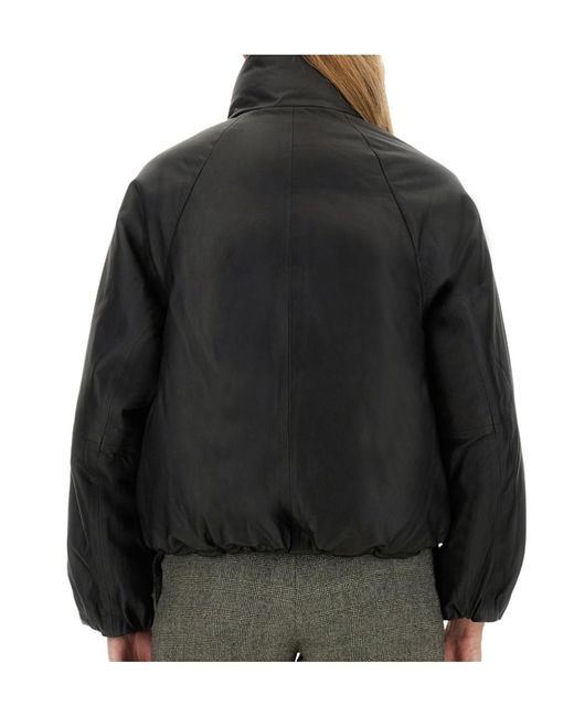 Alysi Black Zip-Up Padded Puffer Jacket