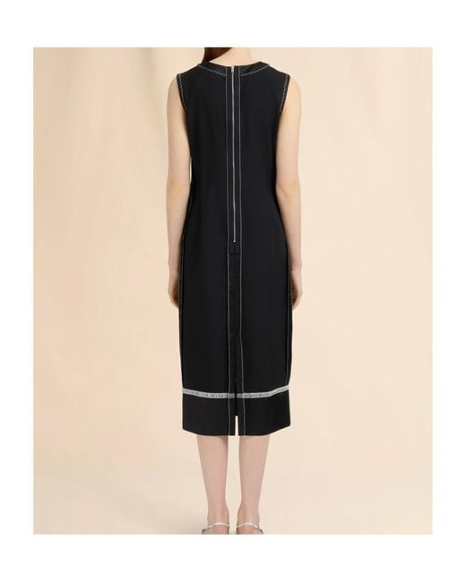 Marni Black Wool Inside-Out Dress