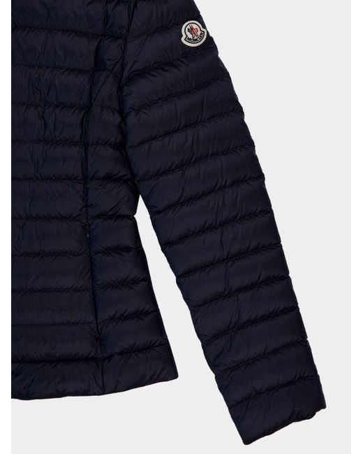 Moncler Blue Igle Zip-Up Padded Jacket