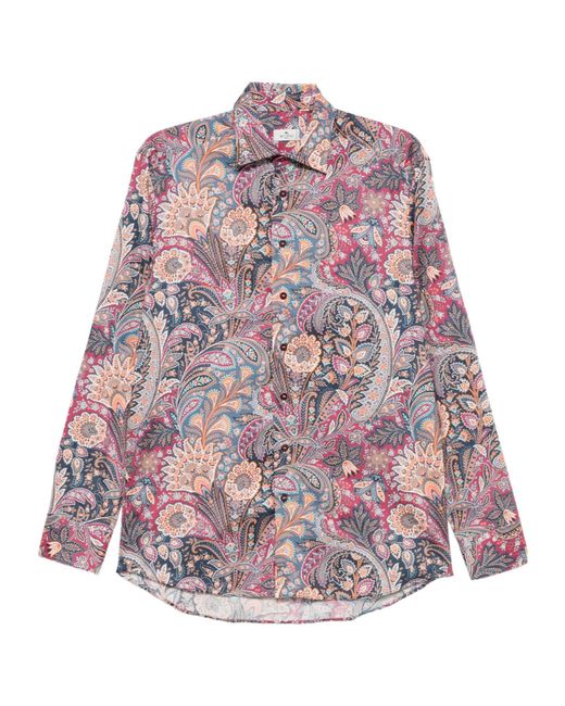 Etro Multicolor Paisley Shirt for men