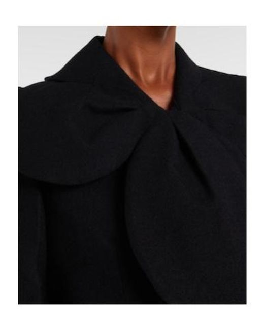 Comme des Garçons Black Cropped Wool Jacket