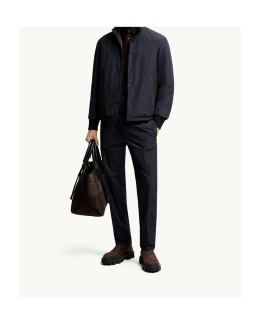 Moncler Blue Lanques Short Down Jacket for men