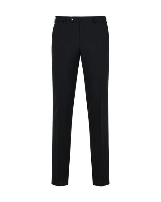 PT01 Black Pt Torino Slim Fit Wool Pants for men