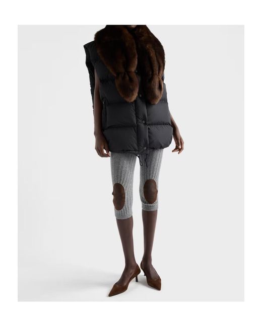 Prada Black Button-Up Gilet
