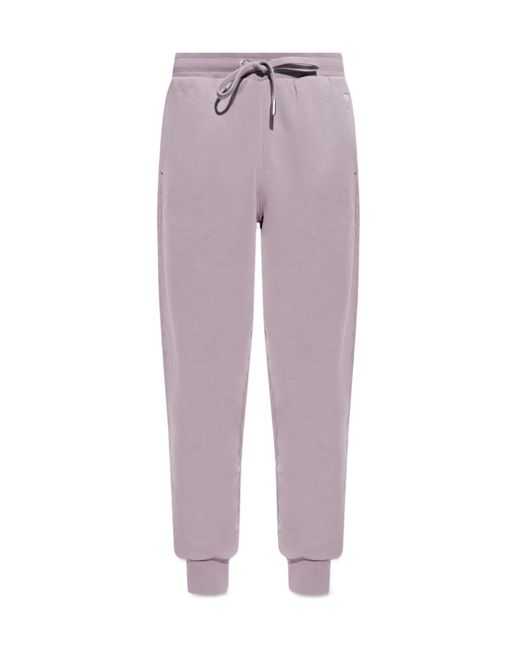 AMI Purple Logo Detailed Drawstring Sweatpants for men