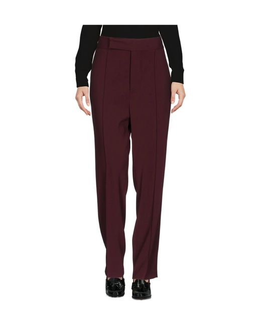 Marni Purple Minimalist Solid Casual Pants