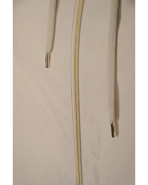 Herno Natural Drawstring Hooded Raincoat