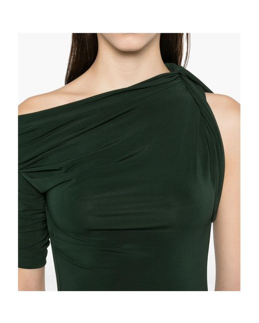 Jacquemus Green Off-Shoulder Dress