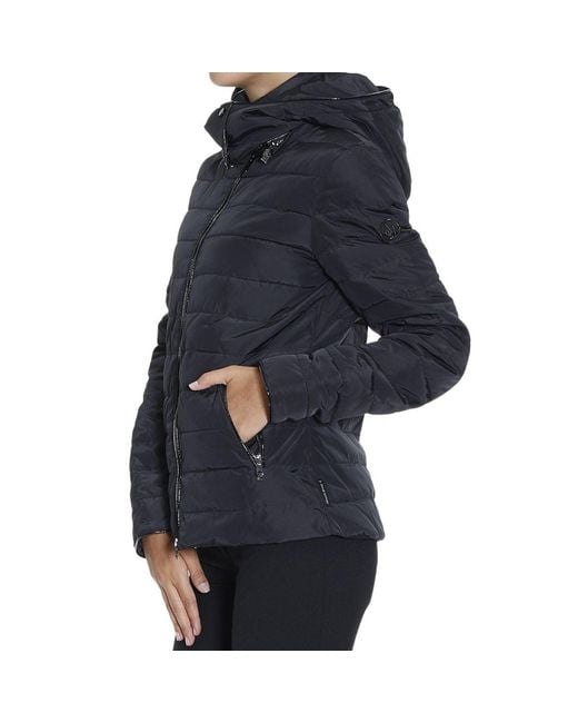 Armani Jeans Blue Logo Hooded Down Jacket