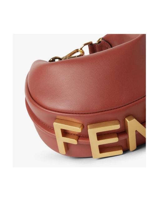 Fendi Red Graphy Mini Tote Bag
