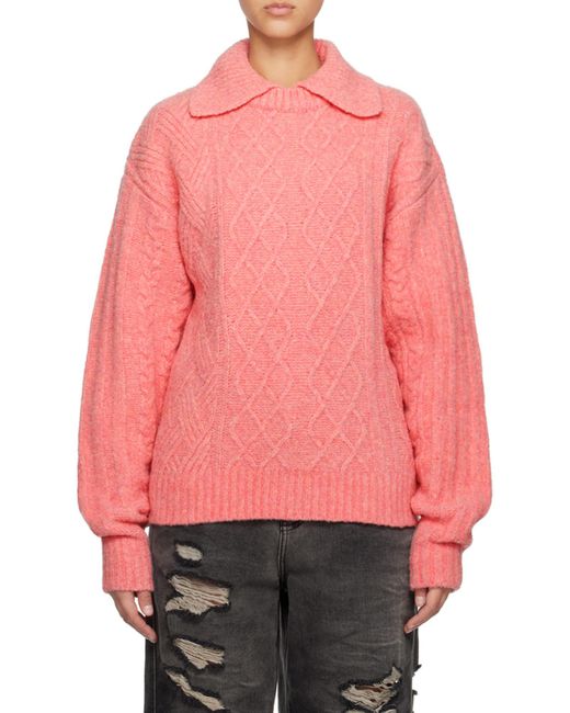 Adererror Layered Collar Knitted Sweater for men