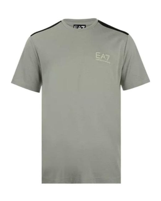 Emporio Armani Gray Short-Sleeved T-Shirt for men
