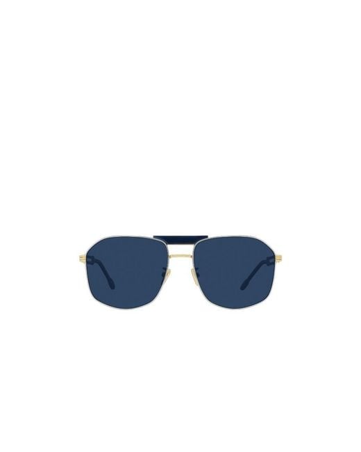 Fred Blue Logo Sunglasses for men