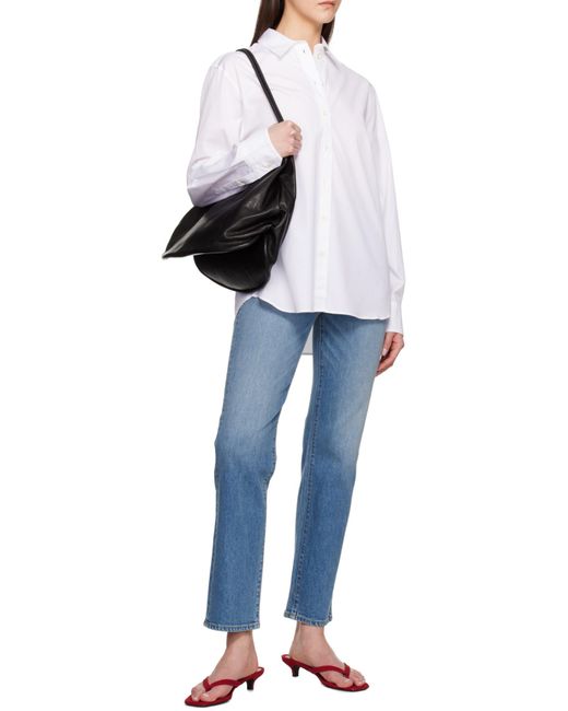 Anine Bing White Essie Shirt
