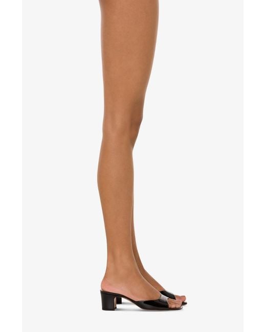 Paris Texas Black Lara Slip-On Mules