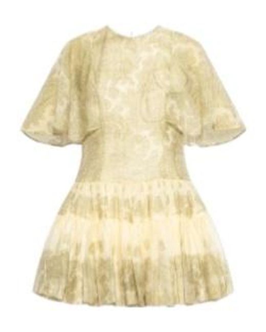 AllSaints Yellow Yanna Printed Mini Dress