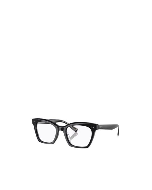 Oliver Peoples White Geometric Optical Frames
