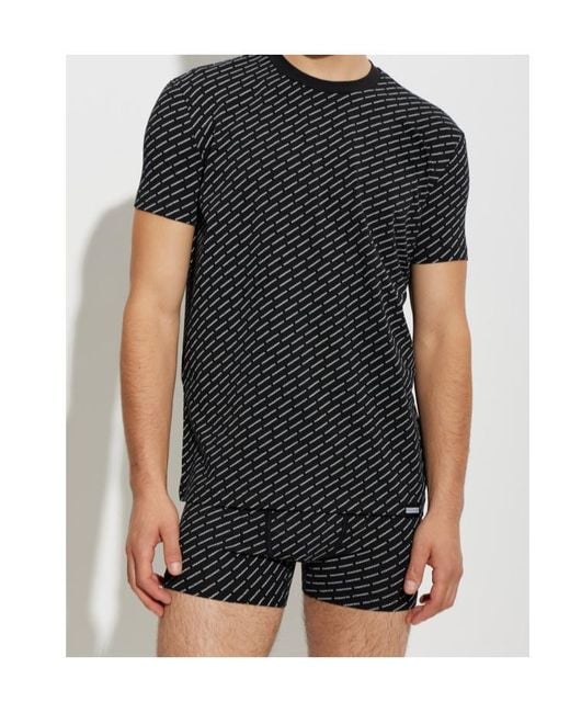 DSquared² Black Short-Sleeved T-Shirt And Underwear Set for men