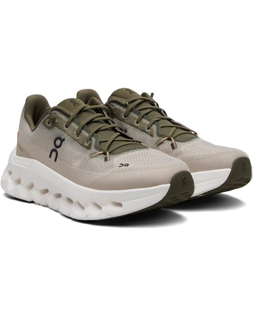 On Shoes Gray Cloudtilt Lace-Up Sneakers for men