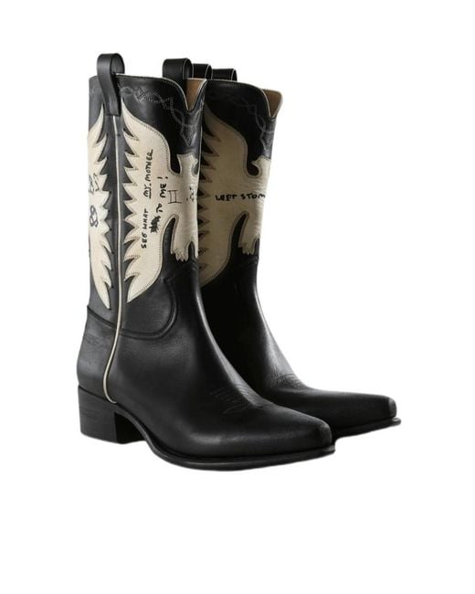 Enfants Riches Deprimes Black Low-Heeled Ankle Boots for men